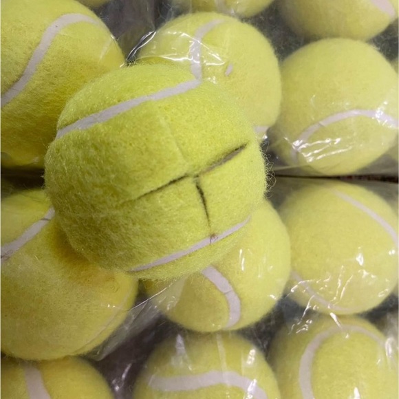 Quiet Chair Stay-Put Foot Covers - set of 48 yellow. (Pre cut tennis balls) - Picture 2 of 3